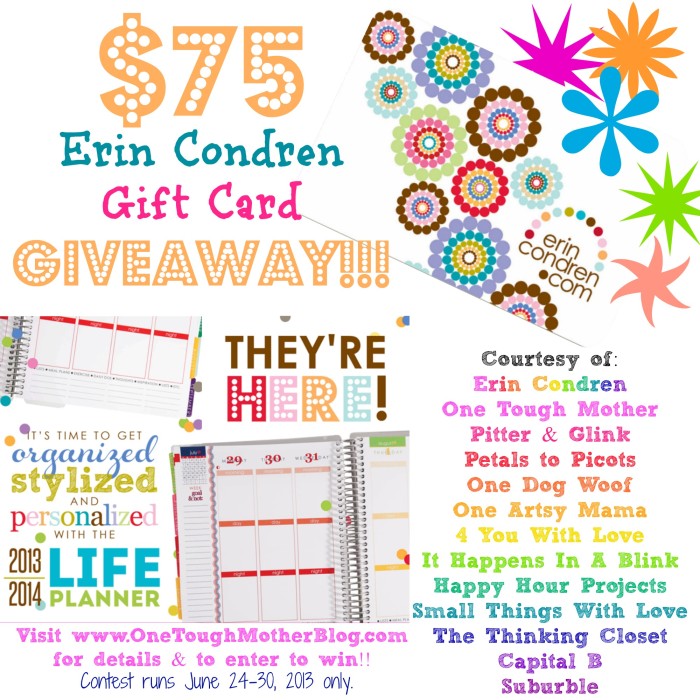 Back from Camping (with an Erin Condren giveaway in tow)!