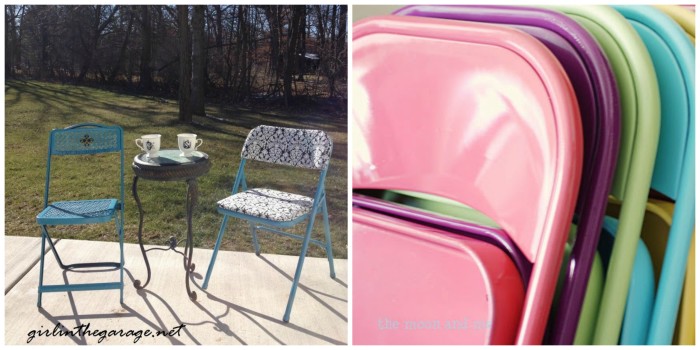 Spray Painted Chairs 2