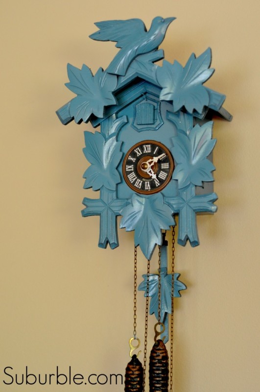 A Spray Painted Cuckoo Clock