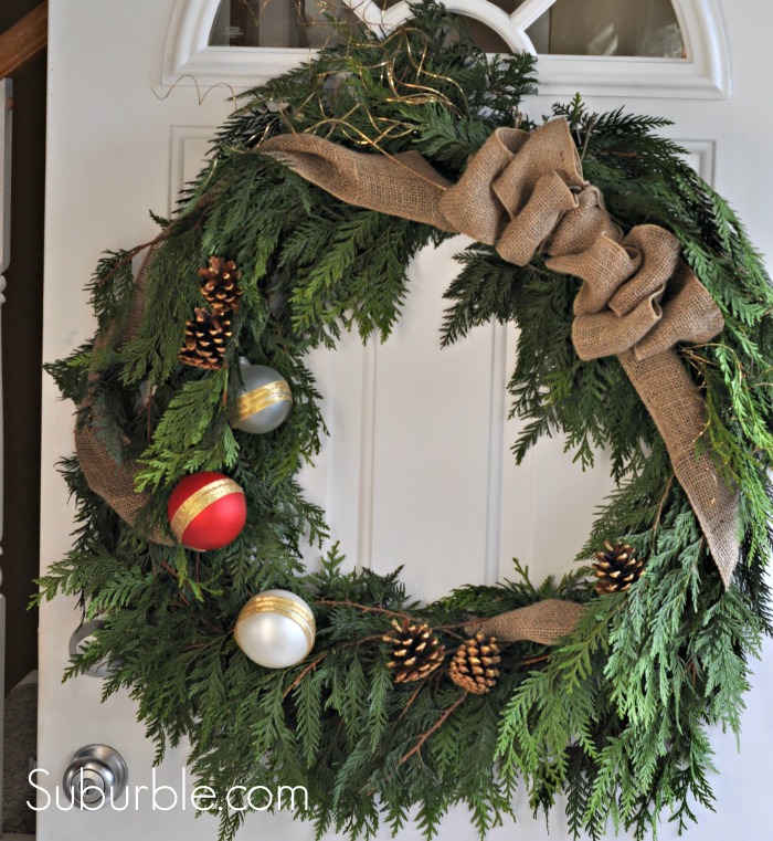 DIY Rustic Cedar Wreath 10 - Suburble