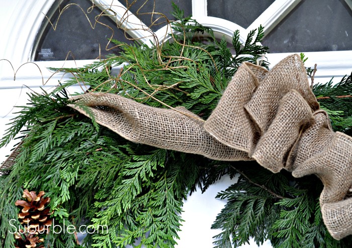 DIY Rustic Cedar Wreath 9 - Suburble