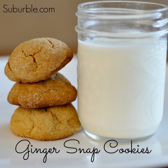 Soft and Chewy Ginger Snap Cookies