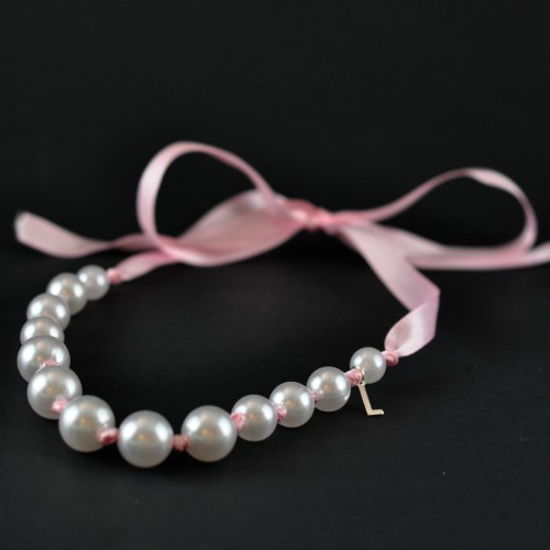 Making a Ribbon and Pearl Bracelet - Try It - Like It - Create it