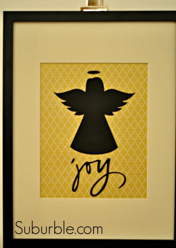 Silhouette Adhesive Cardstock - Joy Angel art - Suburble