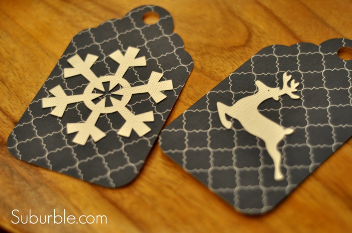 Silhouette Adhesive Cardstock - Reindeer tags - Suburble