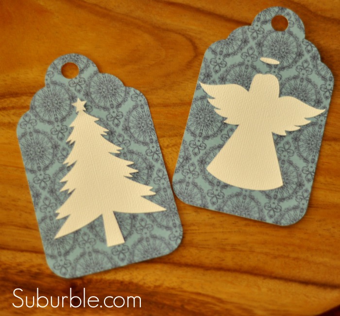Silhouette Adhesive Cardstock - Tree Gift Tags - Suburble