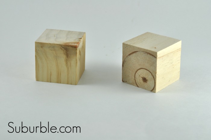 Personalized Block Ornament - wooden block - Suburble