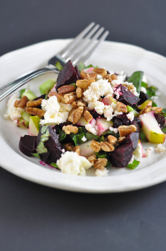 Beet, Pecan and Pear Salad (aka Heat’s Beets)