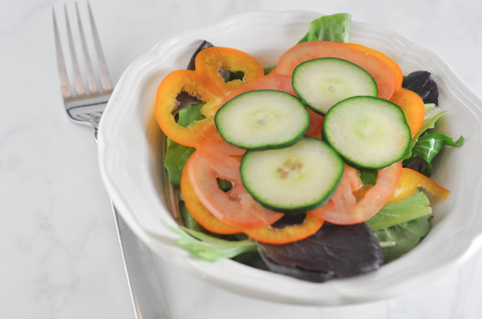 Microplane Slicer Salad with Tomatoes (1 of 1)