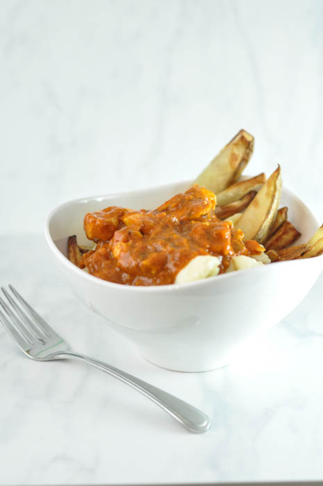 Butter Chicken Poutine Recipe with Homemade Fries - Suburble.com (1 of 1)