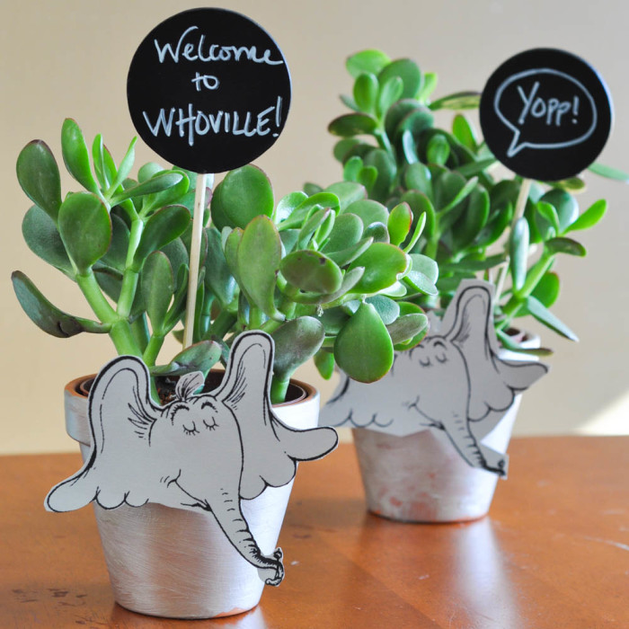 Dr. Seuss Is In The Garden – Horton Flower Pots