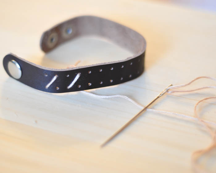 Criss-Cross Leather Cuff step 1- Suburble.com (1 of 1)