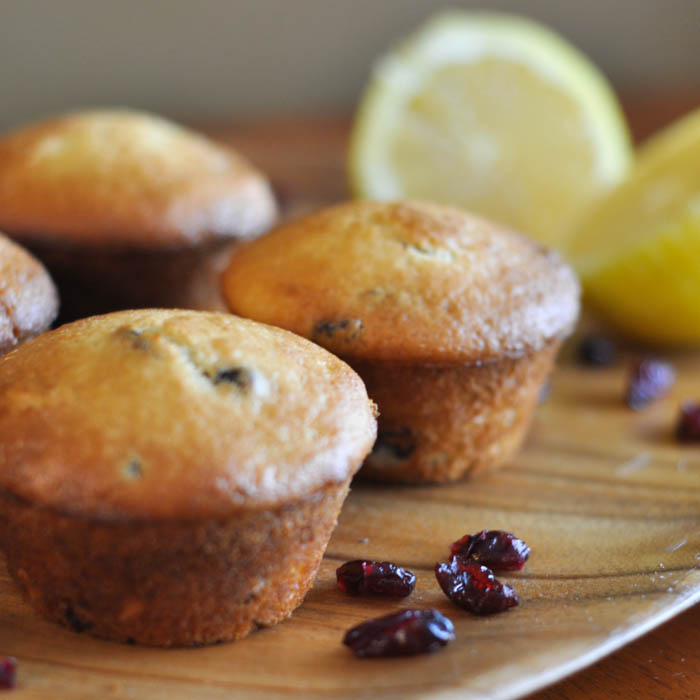 Lemon Cranberry Muffins