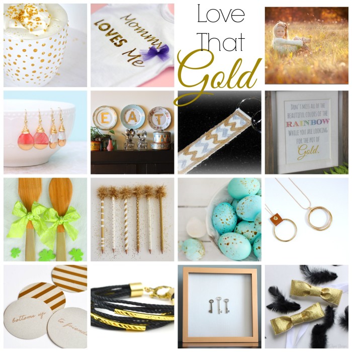 Love That Gold- 15 Golden Projects to Inspire