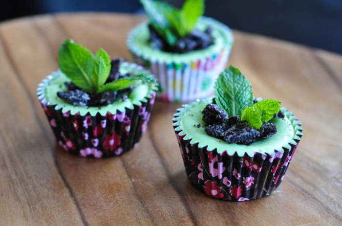 Mini Mint Cheesecakes with Oreos Recipe - Suburble.com (1 of 1)