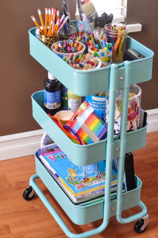 The Art Cart - an Ikea shelf - Suburble.com (1 of 1)