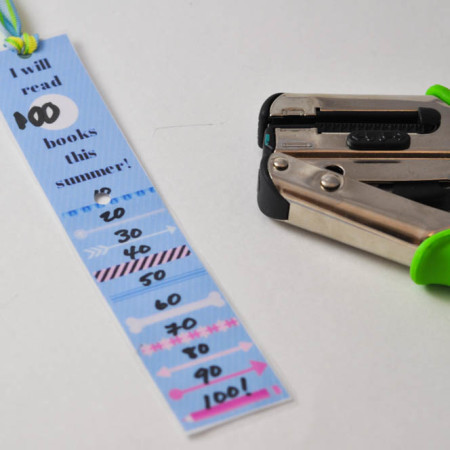 Summer Reading Program - 100 book goal bookmarks - Suburble.com (1 of 1)