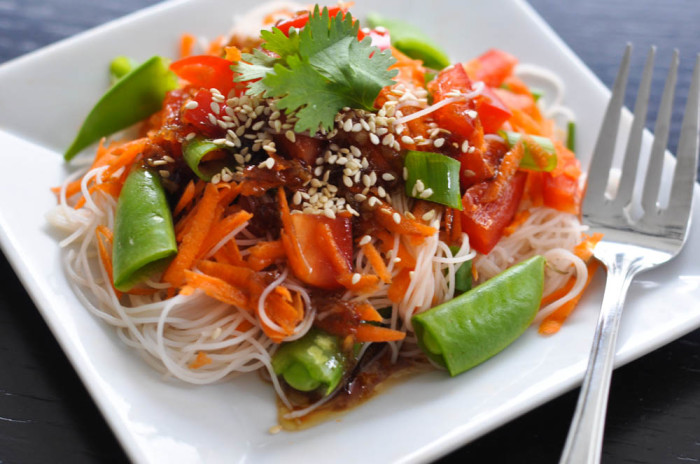 Thai Noodle Salad with Sweet Chili Dressing - Suburble.com (1 of 1)
