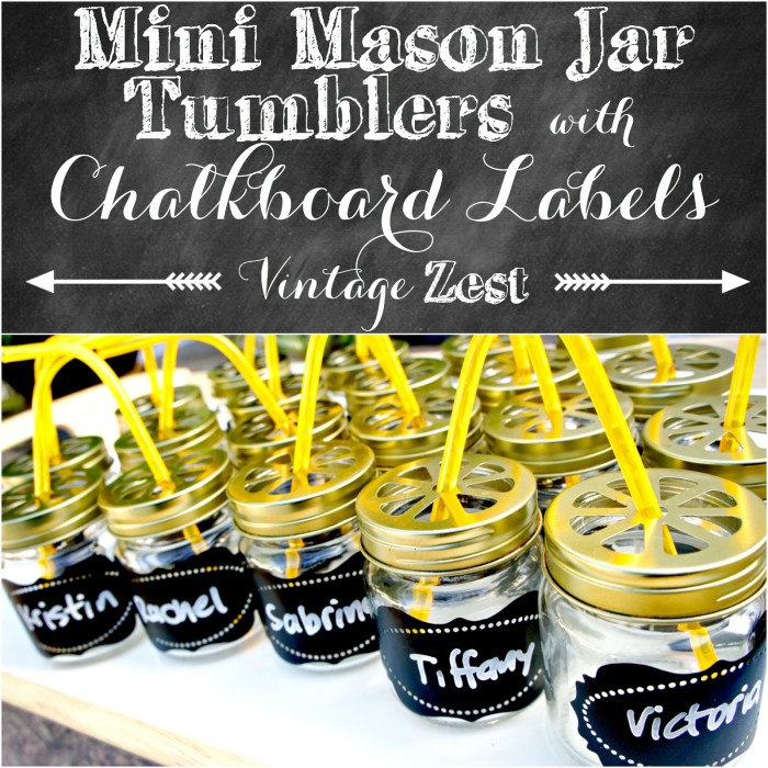BAP7 - Mini Mason Jar Tumblers with Chalkboard Labels 1