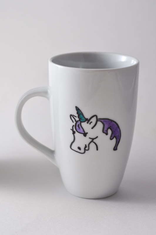 Unicorn Sharpie Mug Tutorial  - Suburble.com-1