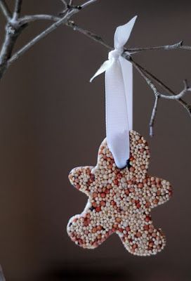 Bird Feeder Gingerbread Man