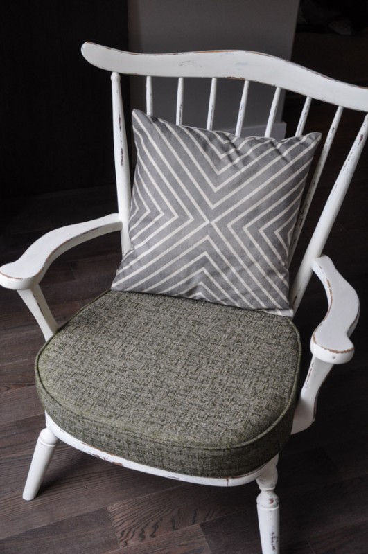 Little Chair - With Distressed French Vanilla Paint -  Suburble.com-1