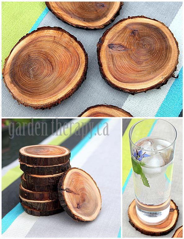 Recycling-Tree-Branches-into-Coasters-via-Garden-Therapy