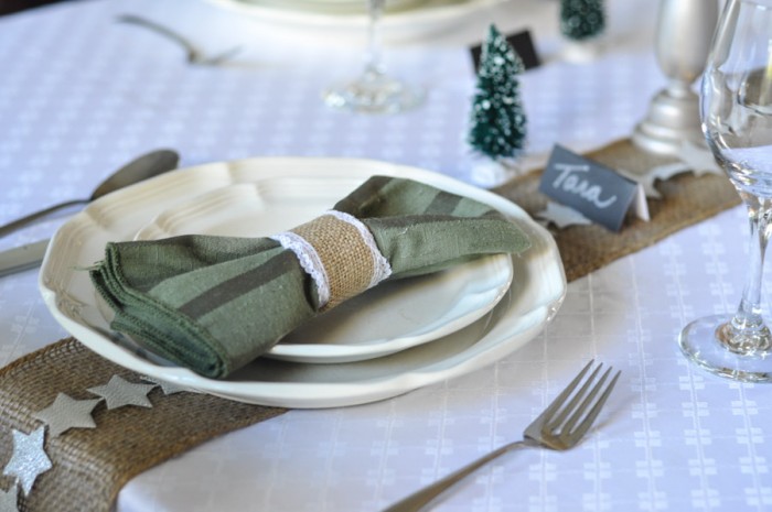 Set your Holiday Table with Ribbon