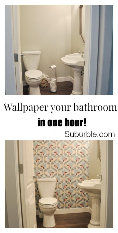 wallpaper your bathroom