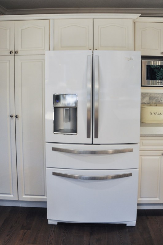 Whirlpool White Ice Four Door Fridge-1