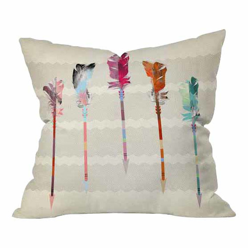 Iveta+Abolina+Feathered+Arrows+Throw+Pillow