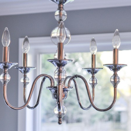 Kitchen Nook - Chrome and Crystal Cool Chandelier-1