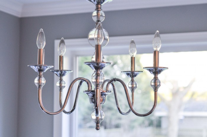 Kitchen Nook - Chrome and Crystal Cool Chandelier-1