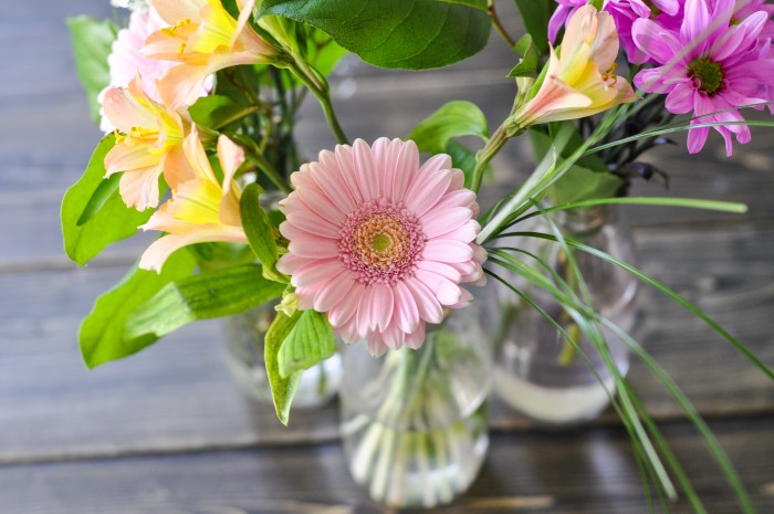 Milk Bottle Vases-3