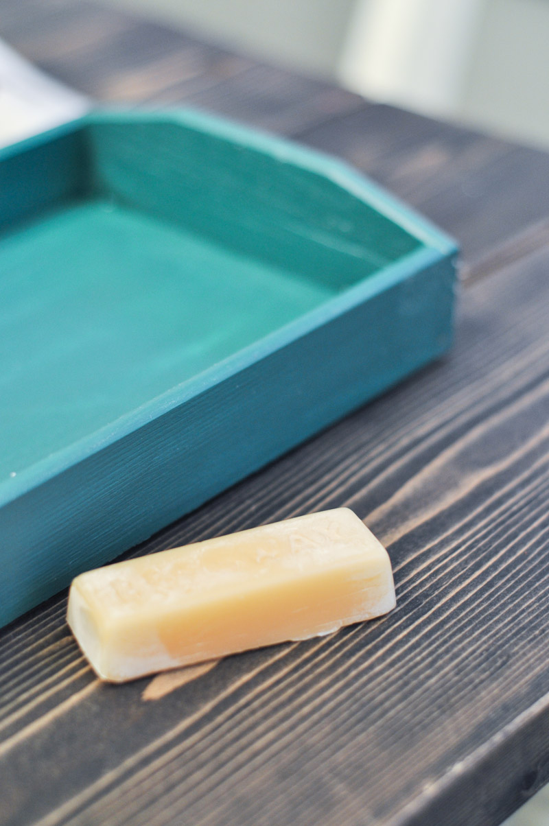 800 - Weathered Tray with Beeswax Reliefing -2