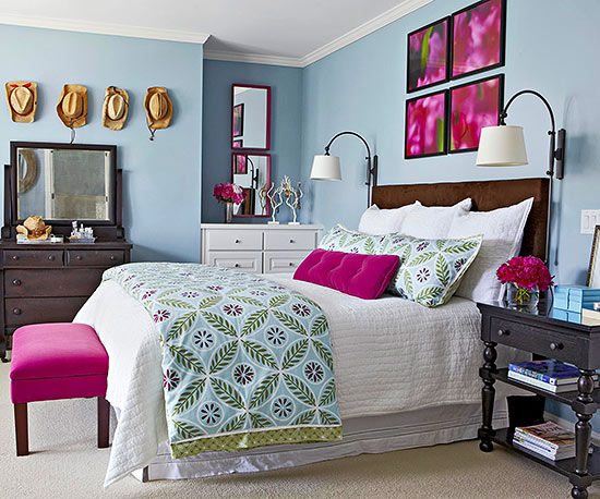 BHG pink and blue room