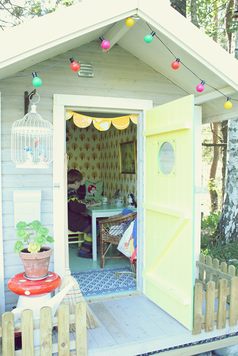 Playhouse with Wallpaper