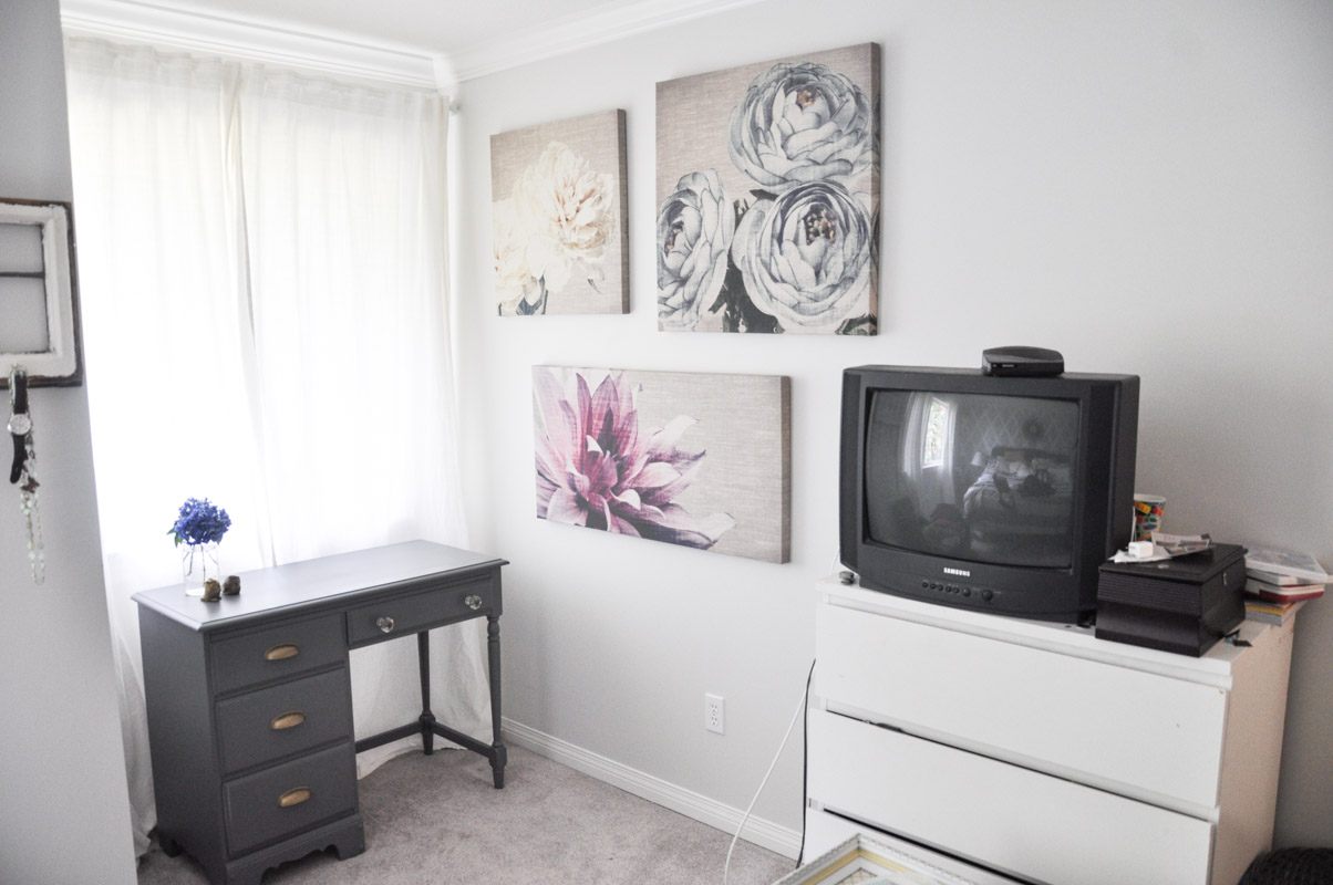 Graham and Brown Floral Canvases in The Master Bedroom -1-5