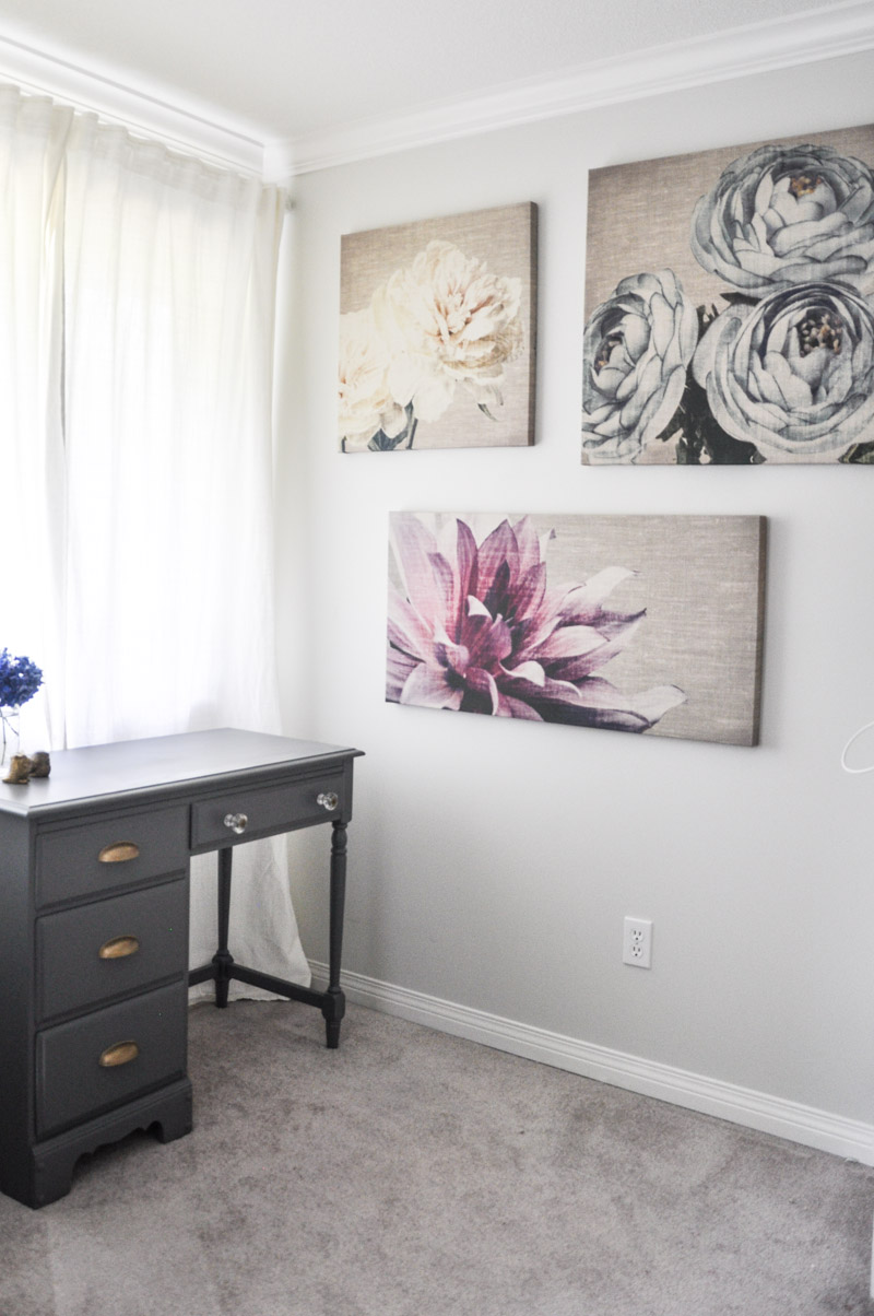 Graham and Brown Floral Canvases in The Master Bedroom -7-2