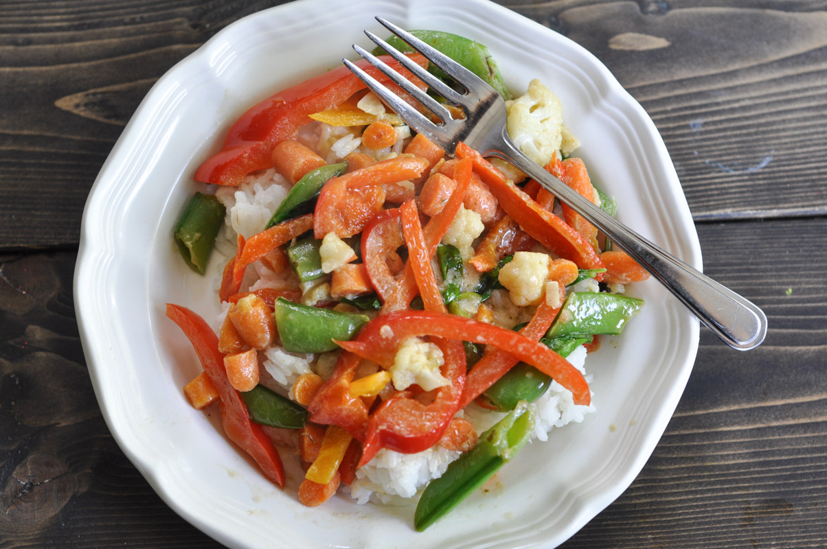 Easy Thai Green Curry Stir Fry – Use Up What’s In The Fridge