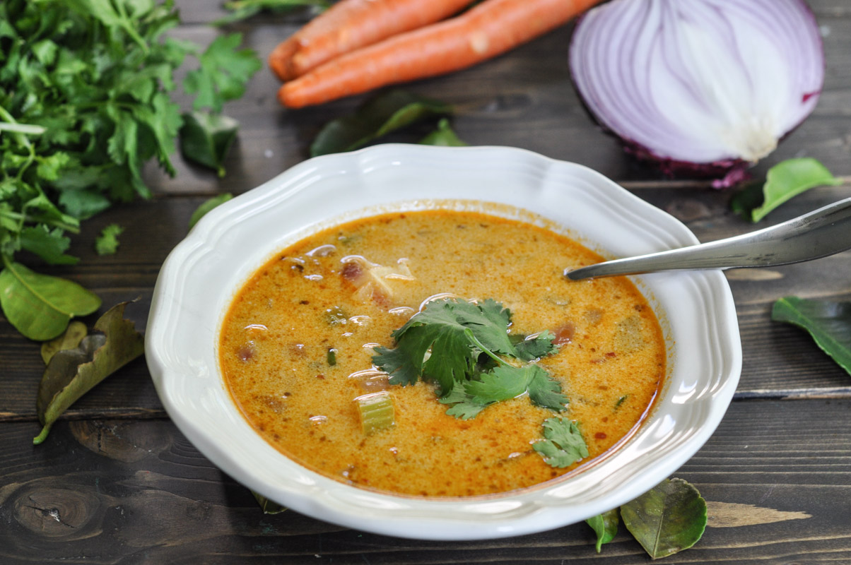 Red Curry Thai Soup With Chicken-2