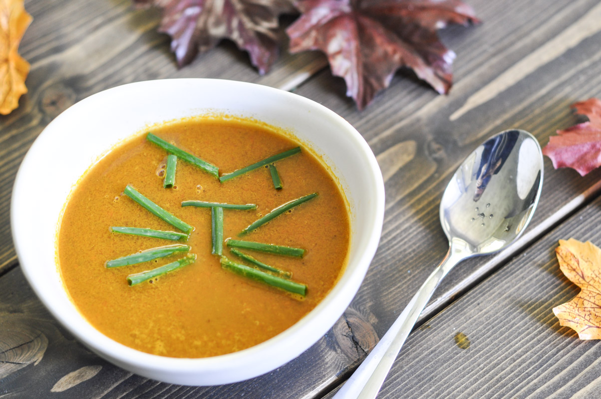 Curried Carrot Soup - Vegetarian-4
