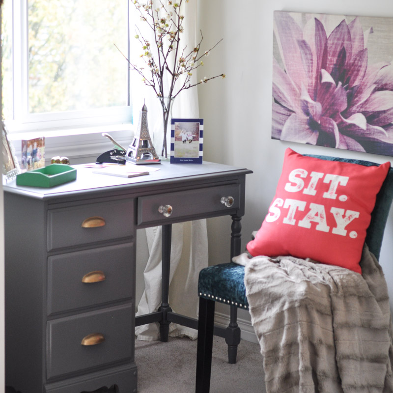 A Painted Writing Desk in the Master Bedroom-1-3