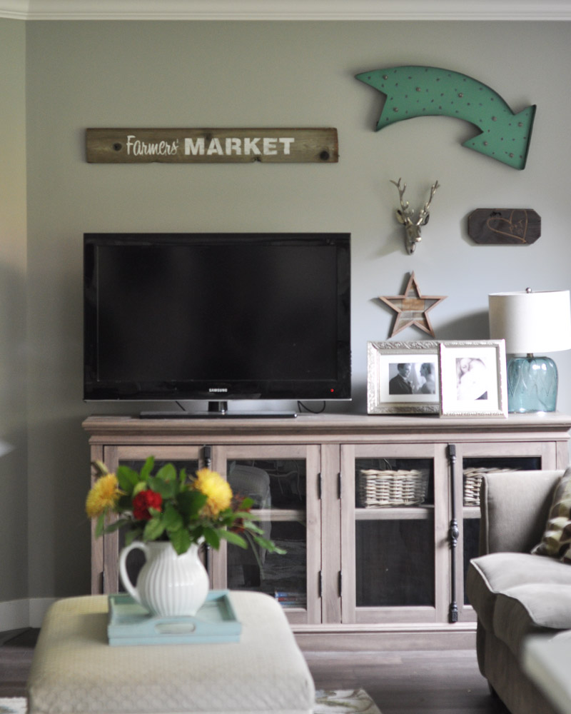 Family Room Gallery Wall with Wayfair -4