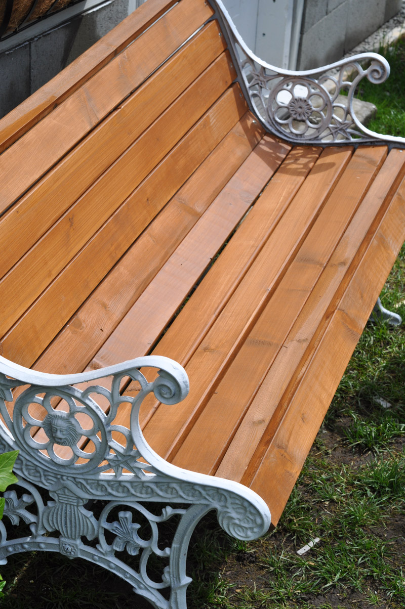 Refinishing A Park Bench-2