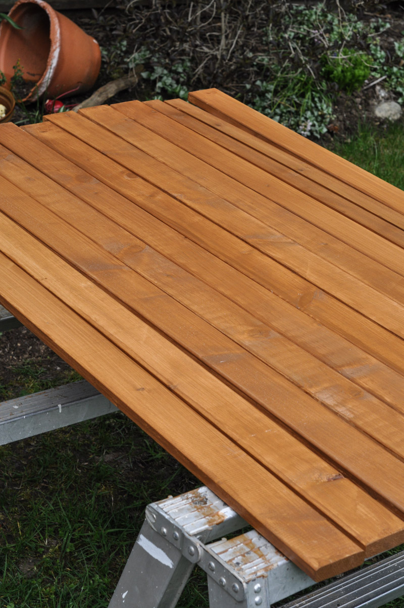 Refinishing A Park Bench-4