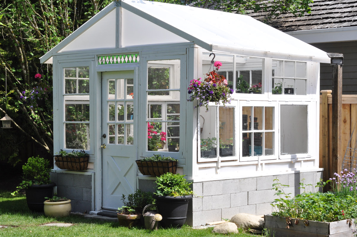 The Greenhouse Project- How To Build A Greenhouse From Vintage Windows-12