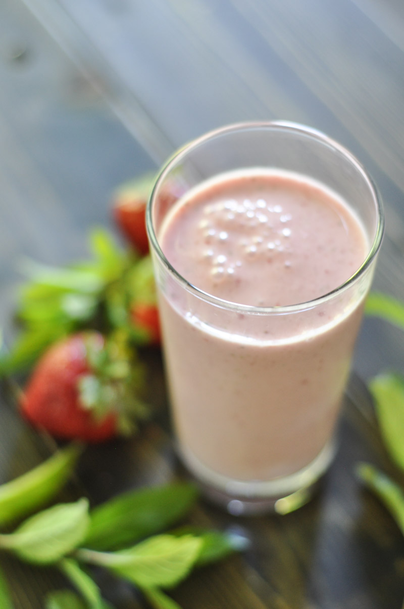 Mint Strawberry Smoothie-1-2