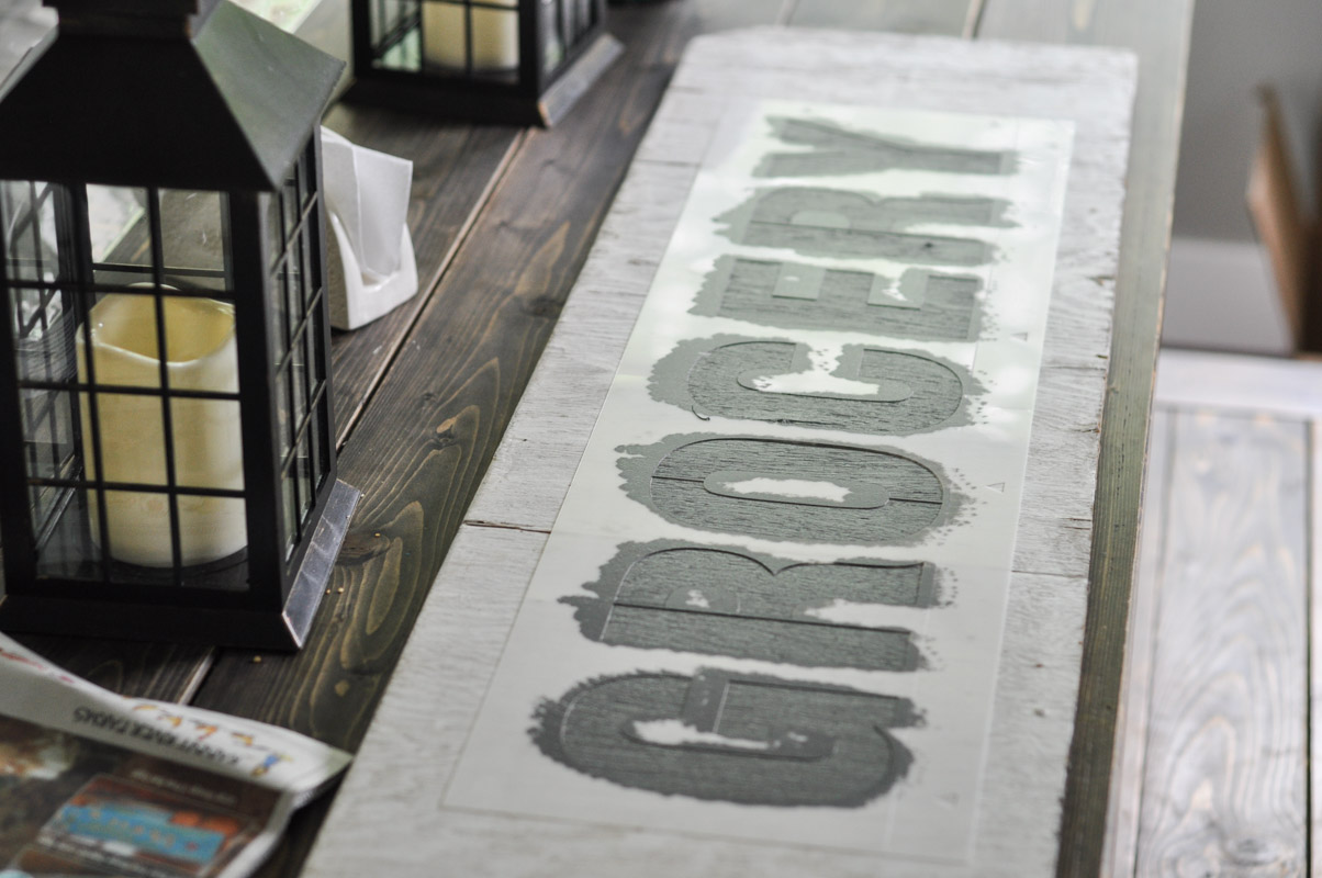 Grocery Sign using Funky Junk Stencils-4