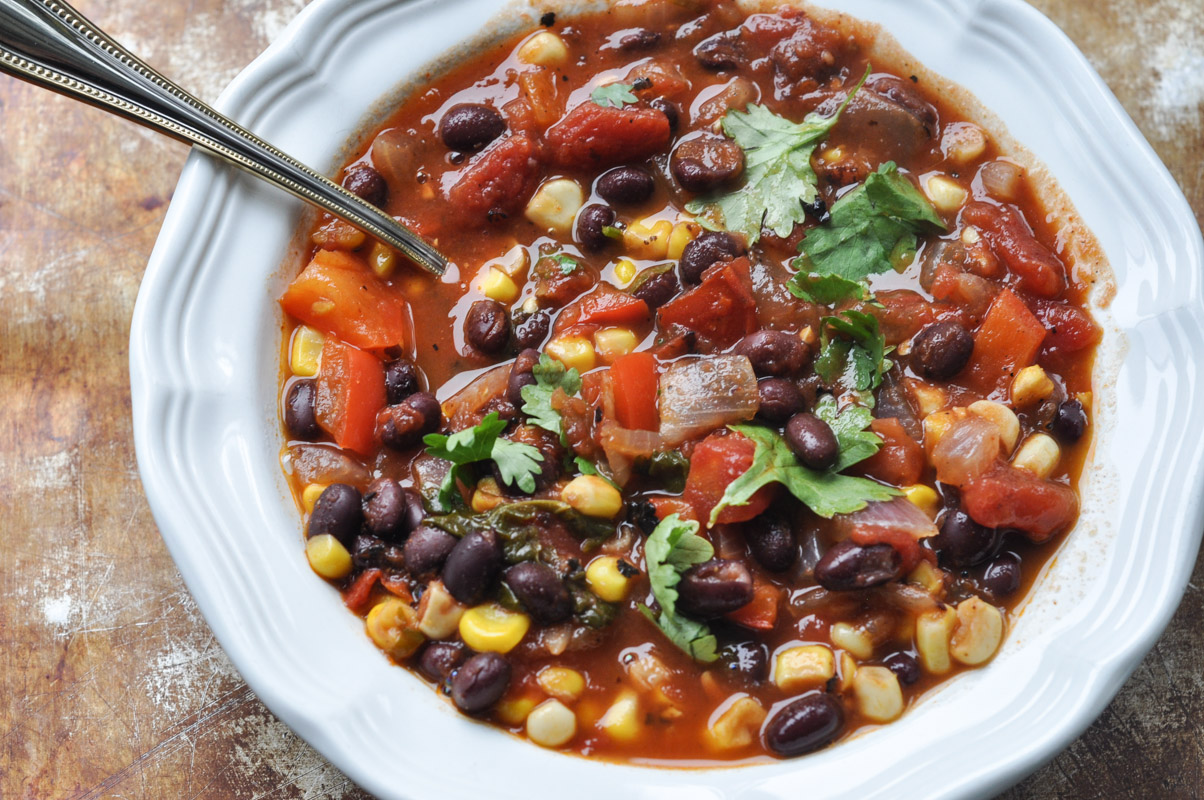 Southwest Black Bean and Corn Soup-2